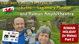 305 Caerleon Castle Roman Fortress and Baths Legionary Museum and Roman Amphitheatre Wales [upl. by Antonino]