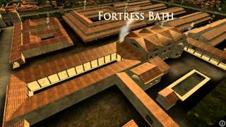 Animation of ancient Roman Fort in Caerleon Wales [upl. by Llieno]