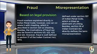 What is Difference Between Fraud amp Misrepresentation [upl. by Ehcram]