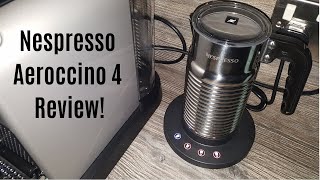 Nespresso Aeroccino 4 Milk Frother Review  Worth upgrading from the Aeroccino 3 [upl. by Linzer]