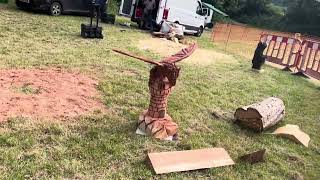 A fabulous range of wooden sculpture at Caerleon festival 2024 [upl. by Caputto]