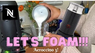 How To Foam Milk With Aeroccino 3 Make Coffee With Foam Tips amp Tricks  Easy Foamed Latte Recipe [upl. by Liu892]