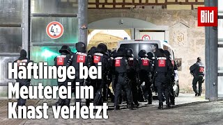 Gefängnismeuterei Polizei stürmt Knast in Thüringen  JVA Untermaßfeld [upl. by Vernen468]